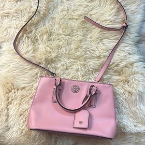 Tory Burch Emerson Pink Leather Bag - Medium